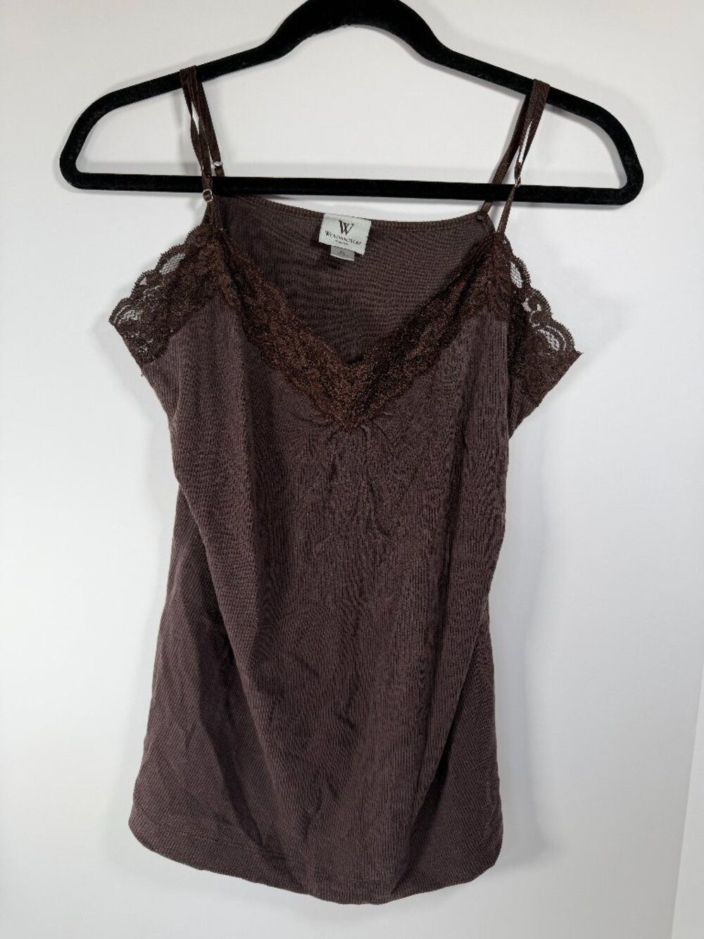Worthington Swing Brown Lace Cami